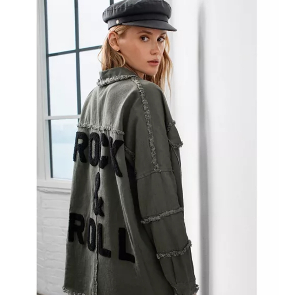 Women's Rock & Roll Jacket - Black and Green